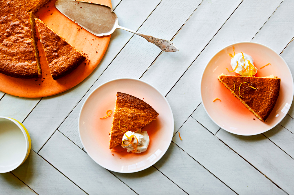 almond orange cardamom cake